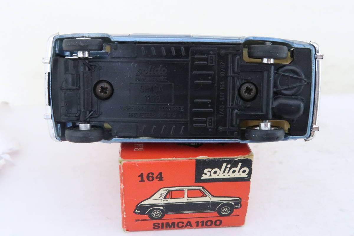 solido SIMCA 1100 シムカ 青メタ 箱付 1/43 フランス製 ハレ_画像8