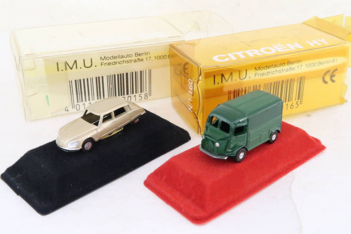 I.M.U. CITROEN HY DE シトロエン Hトラック 2台 箱付 1/160 西ドイツ製 ニレ_画像2