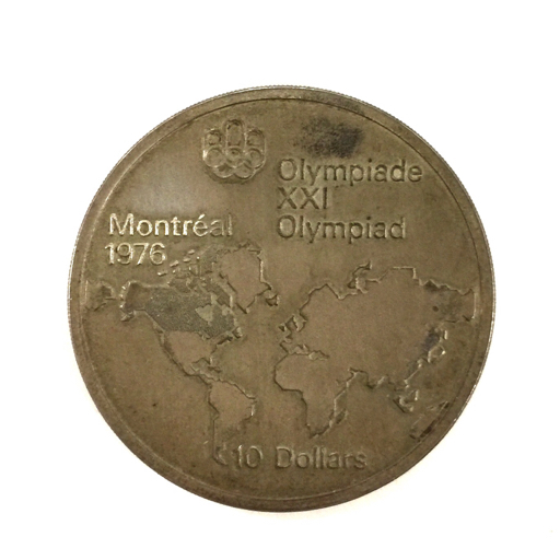 送料360円 モントリオール オリンピック カナダ 1976 コイン 10ドル QR121-171 同梱NG_画像2