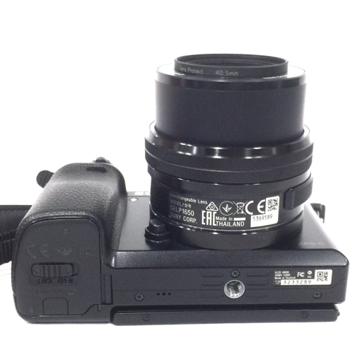 1円 SONY α 6000 E 3.5-5.6/PZ 16-50 OSS 1.8/35 OSS ミラーレス一眼 カメラ ブラック C191150_画像4