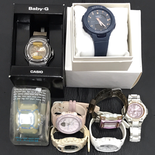 カシオ ベビーG BSA-B100 / BG-360 / BG-180SG / BGS-100SC 等 腕時計 レディース 計8点 セット ファッション小物_画像1