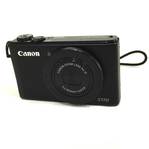 1円 Canon PowerShot S110 5.2-26.0mm 1:2.0-5.9 コンパクトデジタルカメラ ブラック_画像1