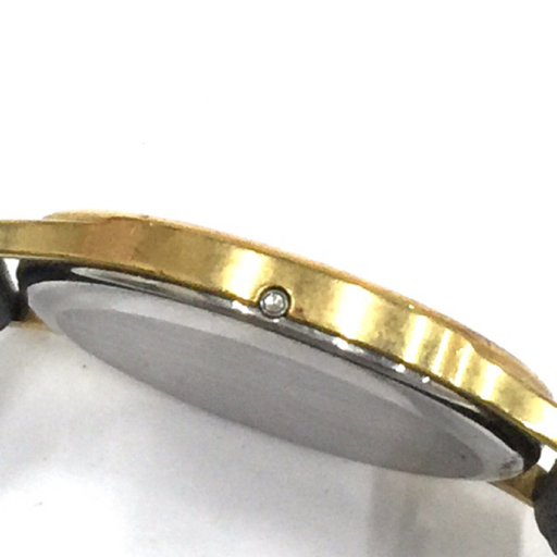 オメガ デビル プッシュ式 クォーツ 腕時計 メンズ ゴールドカラー文字盤 未稼働品 メンズ 社外ベルト OMEGA_画像3