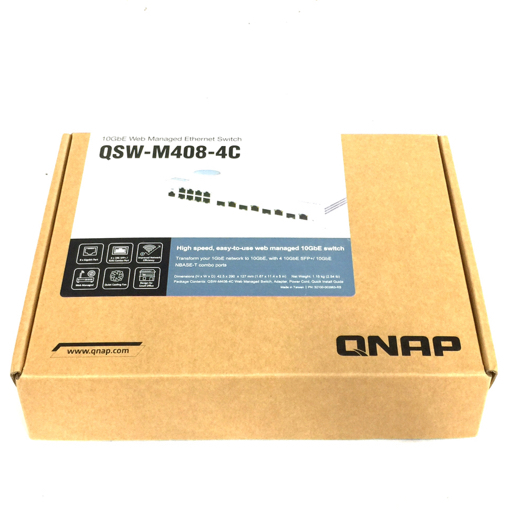 1円 QNAP QSW-M408S 10Gbps x4 + 1Gbps x8ポート マネージドネットワークハブ_画像8