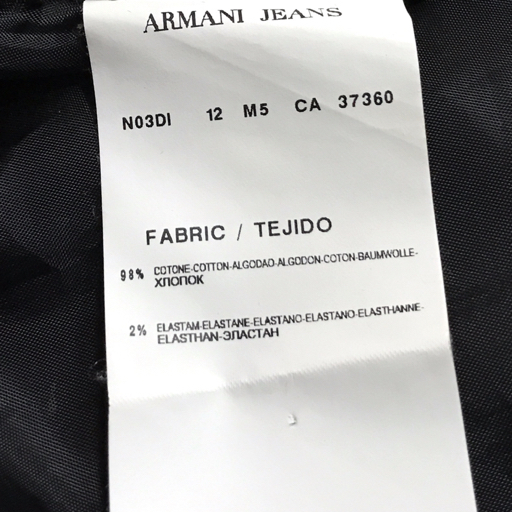 アルマーニ ジーンズ サイズ USA 4 長袖 ジャケット ブラック フロントボタン ポケット レディース AJ ARMANI JEANS_画像5