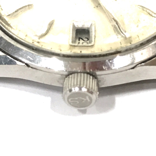 SEIKO グランドセイコー GS クロノメーター デイト 手巻き 機械式 腕時計 ジャンク品 社外ベルト ファッション小物_画像5