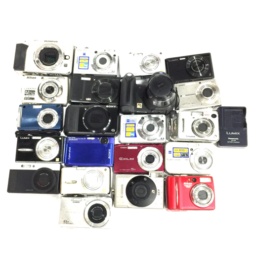 1円 CASIO EX-ZS28 EXILIM Nikon COOLPIX 7900 Panasonic LUMIX コンパクトデジタルカメラ 含む まとめセット C212229_画像1
