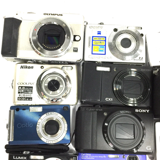 1円 CASIO EX-ZS28 EXILIM Nikon COOLPIX 7900 Panasonic LUMIX コンパクトデジタルカメラ 含む まとめセット C212229_画像4