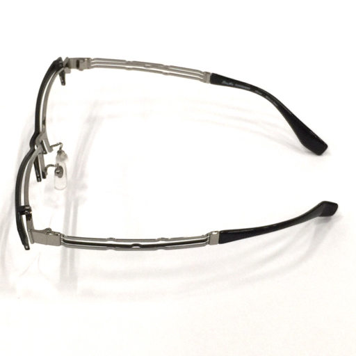 ラインアート シャルマン 眼鏡フレーム アイウェア XL1830 BK 55□17 145 レンズ無し SVカラー ブラック 付属品有り_画像5