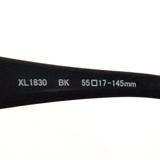 ラインアート シャルマン 眼鏡フレーム アイウェア XL1830 BK 55□17 145 レンズ無し SVカラー ブラック 付属品有り_画像7