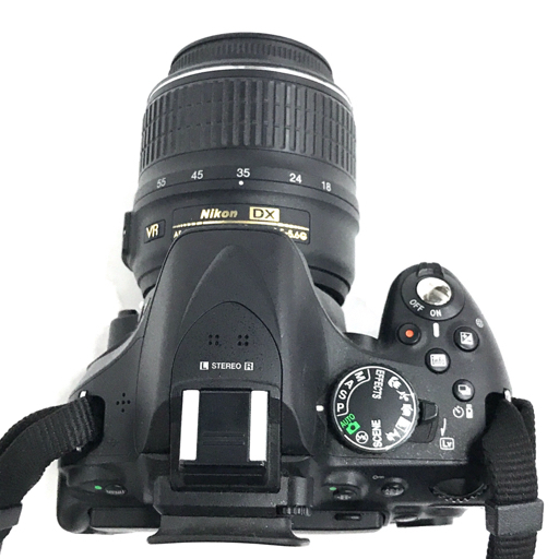 1円 Nikon D5200 AF-S DX NIKKOR 18-55mm 1:3.5-5.6 G VR デジタル一眼レフ カメラ ブラック_画像6
