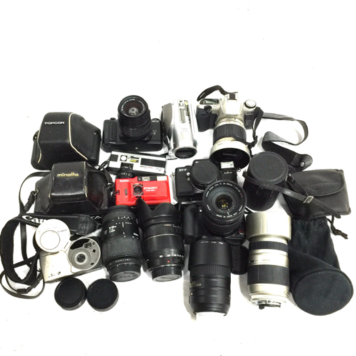 1円 FUJICA ST-F PENTAX MZ-30 CANON IXY GE 含む カメラ レンズ まとめ セット A9821_画像1