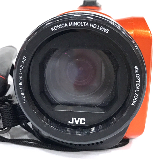 1円 JVC GZ-RX600-D デジタルビデオカメラ ハイビジョンメモリームービー 防水 防塵 耐衝撃 耐低温 動作確認済み_画像2