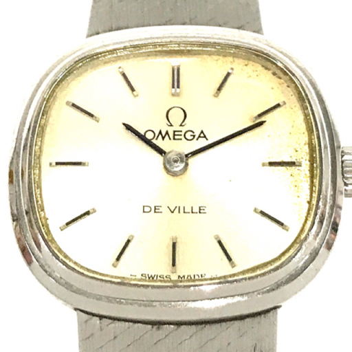 オメガ デビル 手巻き 機械式 腕時計 CAL.625 レディース シルバーカラー文字盤 SS 稼働品 純正ブレス OMEGA