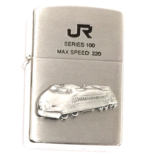 ジッポー JR シリーズ100 マックススピード220 シルバーカラー オイルライター USA製 高さ5.5cm 保存箱付き ZIPPO_画像1