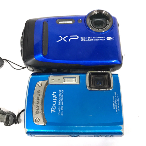OLYMPUS TOUGH TG-320 FUJIFILM FinePix XP120 コンパクトデジタルカメラ 2点セット QG125-82_画像1