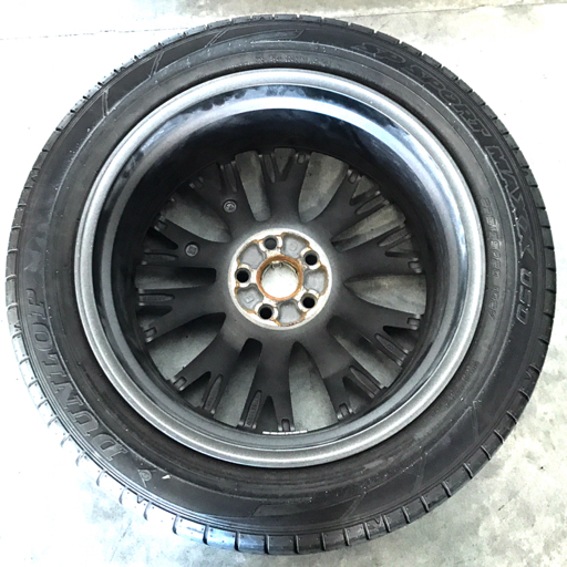 1円 レクサス 純正 20×8J 5穴 PCD114.3 ダンロップ SP SPORT MAXX 050 235/55R20 102V タイヤ ホイール 4本セット_画像2