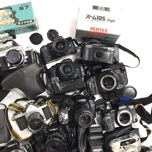 1円 ASAHI PENTAX SP PENTAX ZOOM 105 SUPER KONICA C35 AF 含む フィルムカメラ まとめセット_画像6