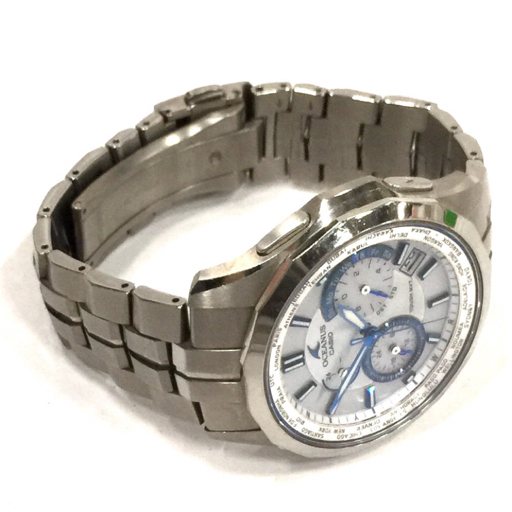 カシオ オシアナス マルチバンド6 タフソーラー 腕時計 クロノグラフ 0CW-S1400 メンズ ジャンク品 CASIO A9999_画像6