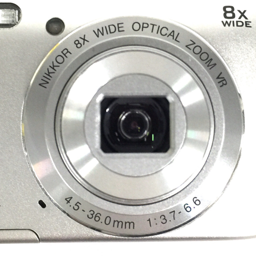 Nikon COOLPIX S3700 4.5-36.0mm 1:3.7-6.6 コンパクトデジタルカメラ シルバー_画像2