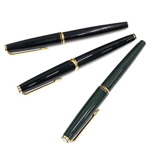 モンブラン 万年筆 NO.121 ペン先 750 他 NO.221 ペン先 585 等 文房具 現状品 計3点 セット MONTBLANC_画像1