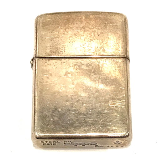 ジッポ オイルライター スターリング シルバー 2012年製 プレーン 喫煙具 喫煙グッズ ライター ZIPPO QR125-377_画像1