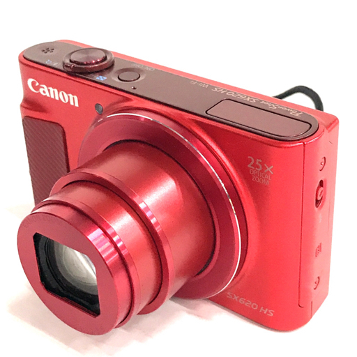 1円 Canon PowerShot SX620 HS 4.5-112.5mm 1:3.2-6.6 コンパクトデジタルカメラ レッド C061224_画像1