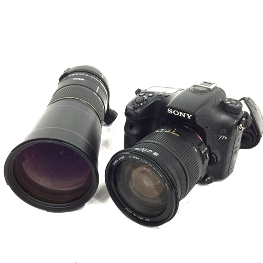 1円 SONY a77II SIGMA 170-500mm 1:5-6.3 APO 17-50mm 1:2.8 EX HSM デジタル一眼レフ カメラ レンズ C082216_画像1