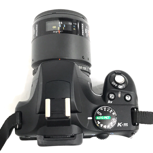 1円 PENTAX K-m PENTAX-DAL 1:3.5-5.6 18-55mm AL 1:4-5.6 50-200mm ED デジタル一眼レフ カメラ レンズ_画像3