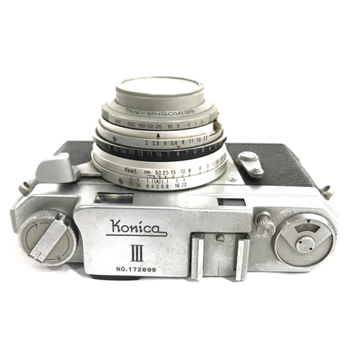 KONICA III Hexanon 1:2 48mm レンジファインダー フィルムカメラ マニュアルフォーカス QX011-12_画像4