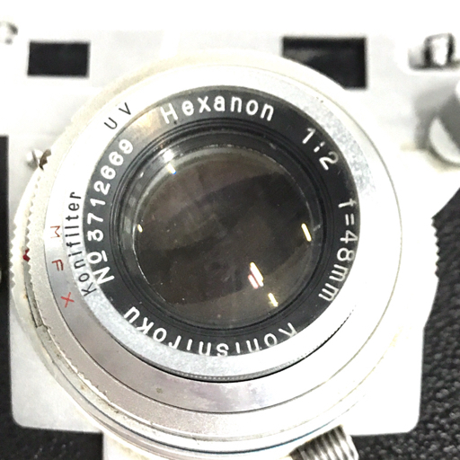 KONICA III Hexanon 1:2 48mm レンジファインダー フィルムカメラ マニュアルフォーカス QX011-12_画像6