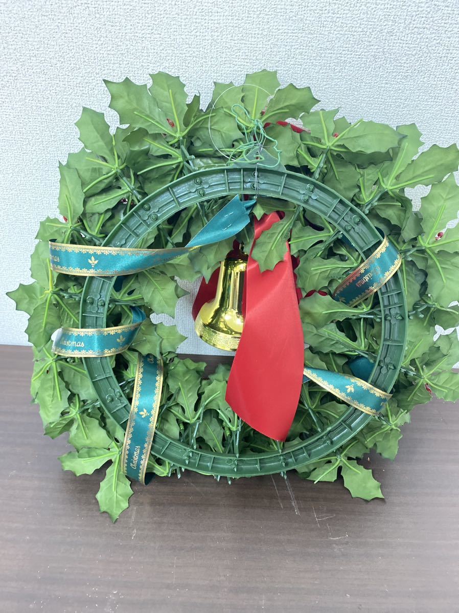  Christmas wreath large size diameter 40cm Christmas Christmas party artificial flower entranceway lease store lease /E-2