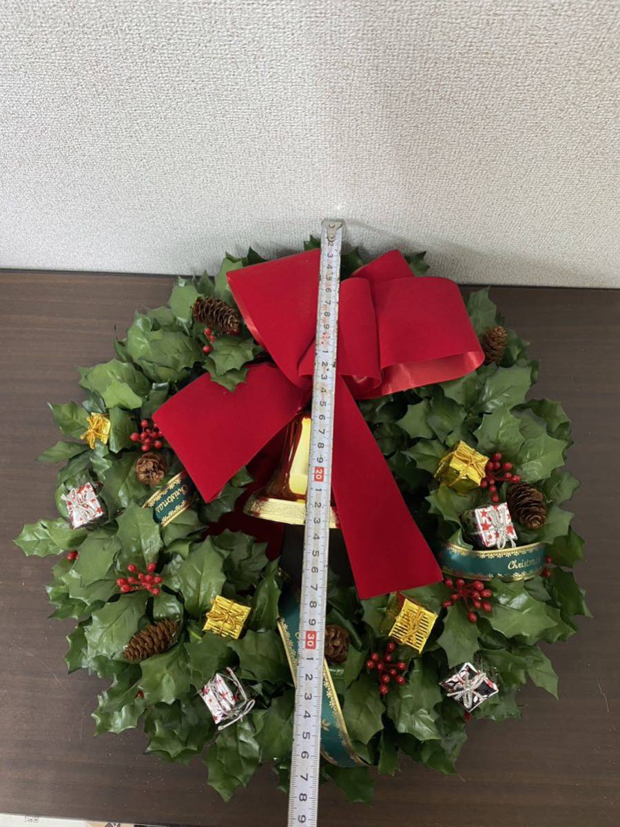  Christmas wreath large size diameter 40cm Christmas Christmas party artificial flower entranceway lease store lease /E-2