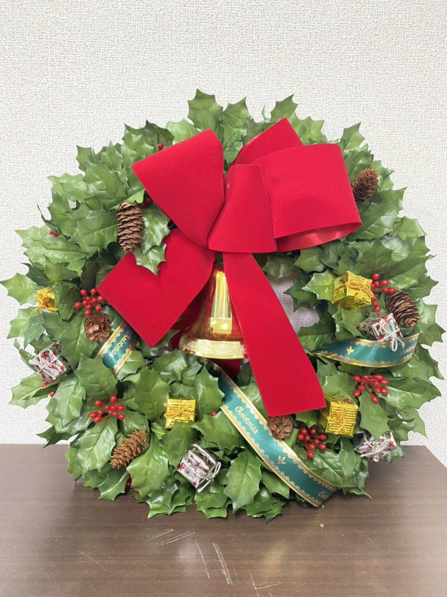  Christmas wreath large size diameter 40cm Christmas Christmas party artificial flower entranceway lease store lease /E-2