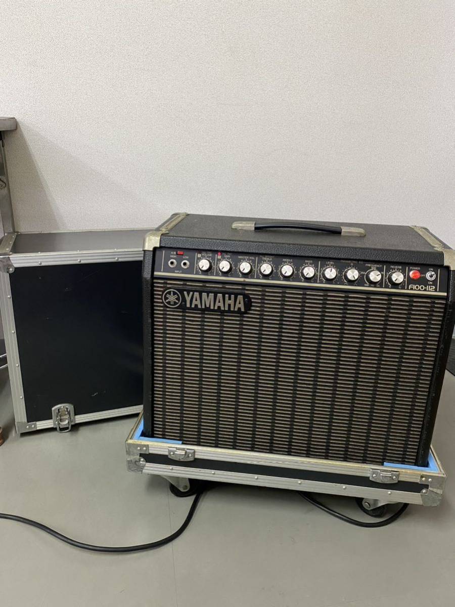 YAMAHA ヤマハ ギターアンプ F100-112 エレキギター ケース付き　ツアーケース　通電のみ確認/規3_画像1