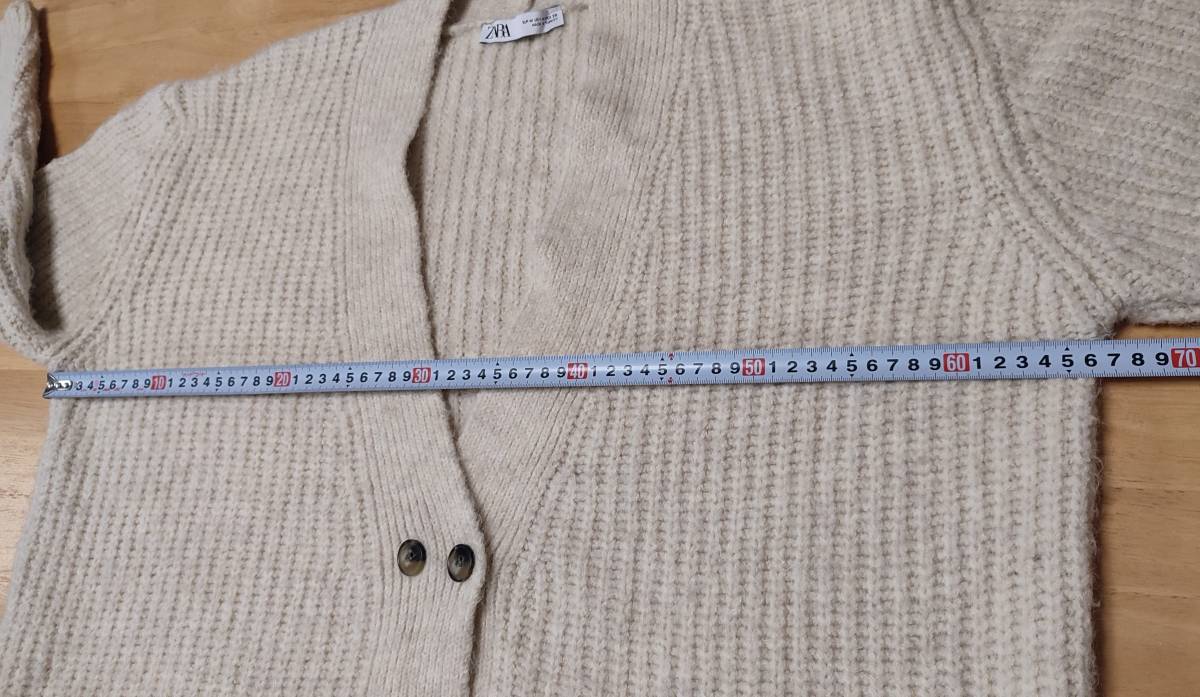 ザラ ZARA オーバーサイズニットカーディガン エクリュ Wボタン ザラ ZARA オーバーサイズニットカーディガン エクリュ Wボタン