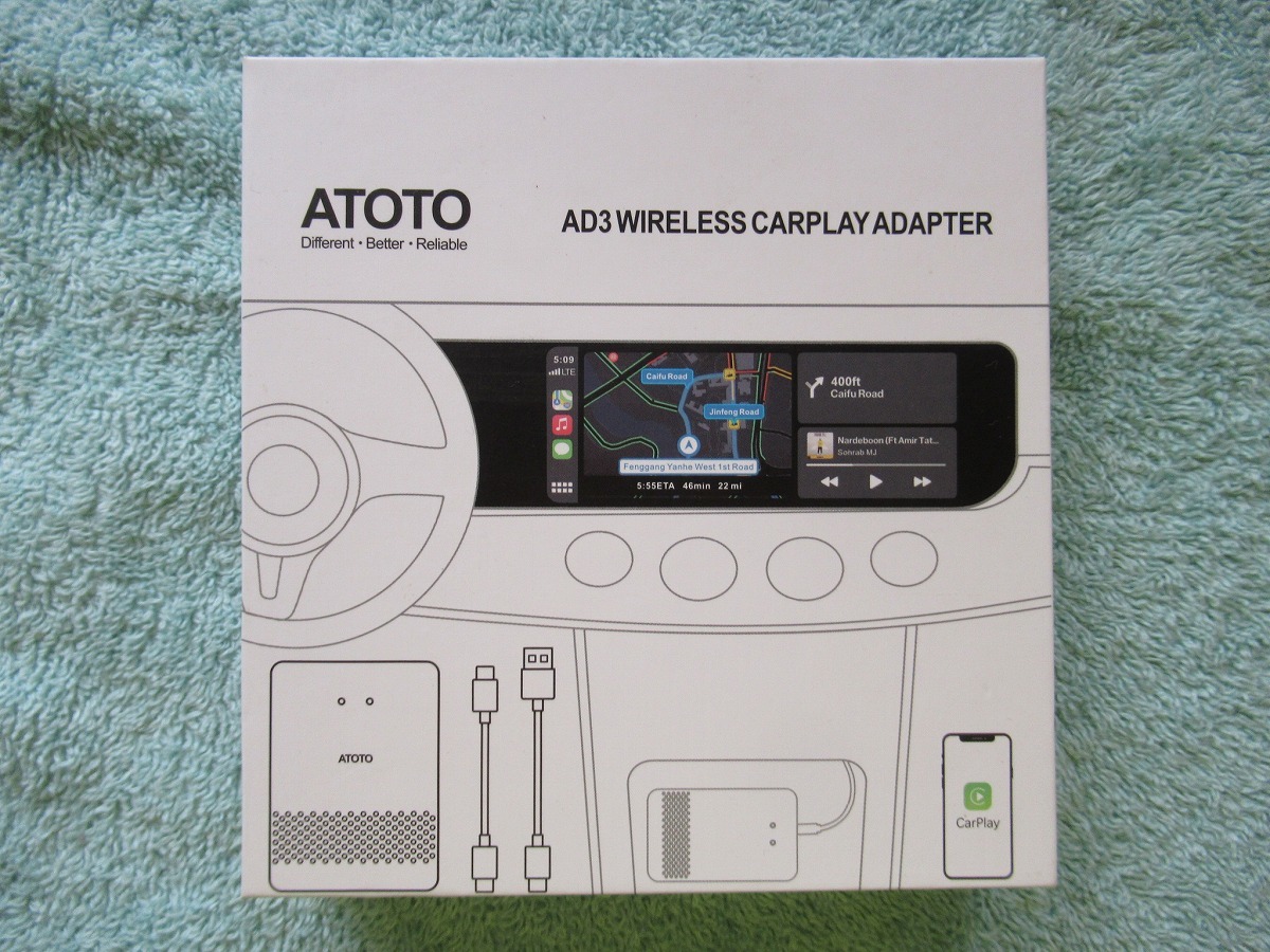 ATOTO AD3WCP Apple Car Play Android Auto Bluetooth ワイヤレスアダブタ Used 動作品_画像6