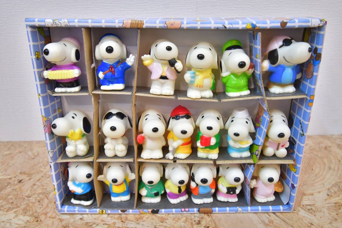 レトロ PEANUTS  ピーナッツ スヌーピー ソフビ 人形 ミニ人形 フィギュア まとめての画像1