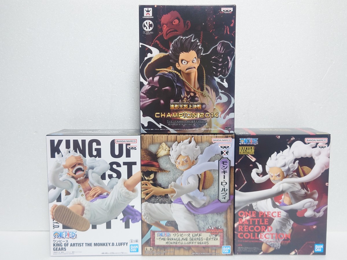 ワンピース ONE PIECE フィギュア まとめ売り 4種セット ルフィ ギア4、ギア5 新品未開封_画像1