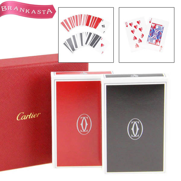 【美品】Cartier/カルティエ トランプ カードゲーム テーブルゲーム 2点セット ノベルティ 非売品 レア [NEW]★52HC82