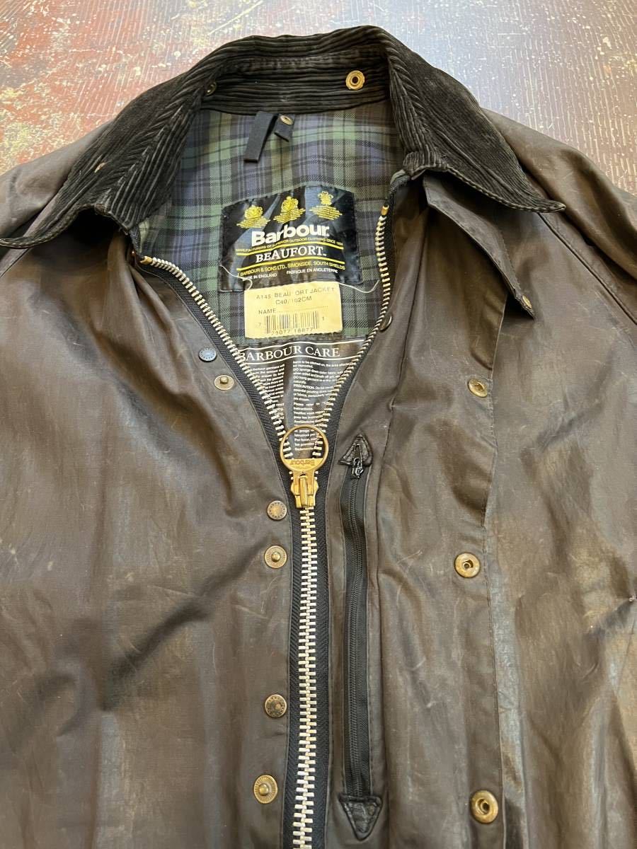 バーブァーBarbour ビューフォート 40 beaufort 90s イギリス製MadeinEngland 3ワラントVintage ヴィンテージ_画像4