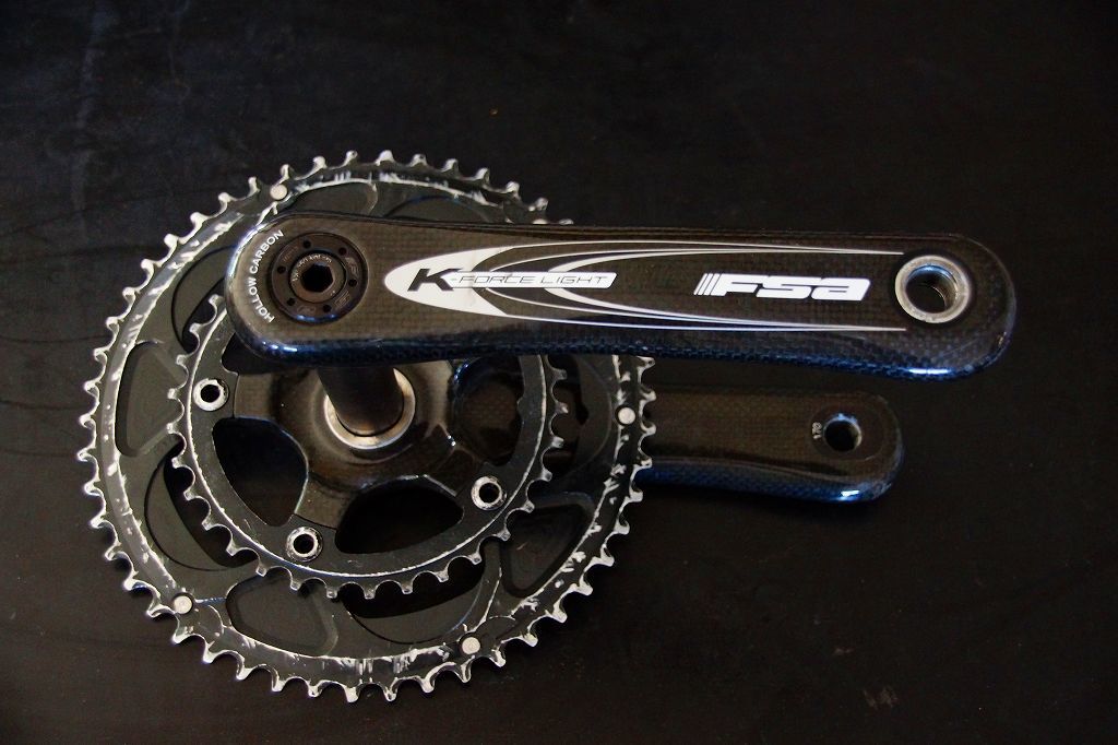 FSA K-Force Light Road Crank カーボンクランク 50/34T　動作良好_画像5