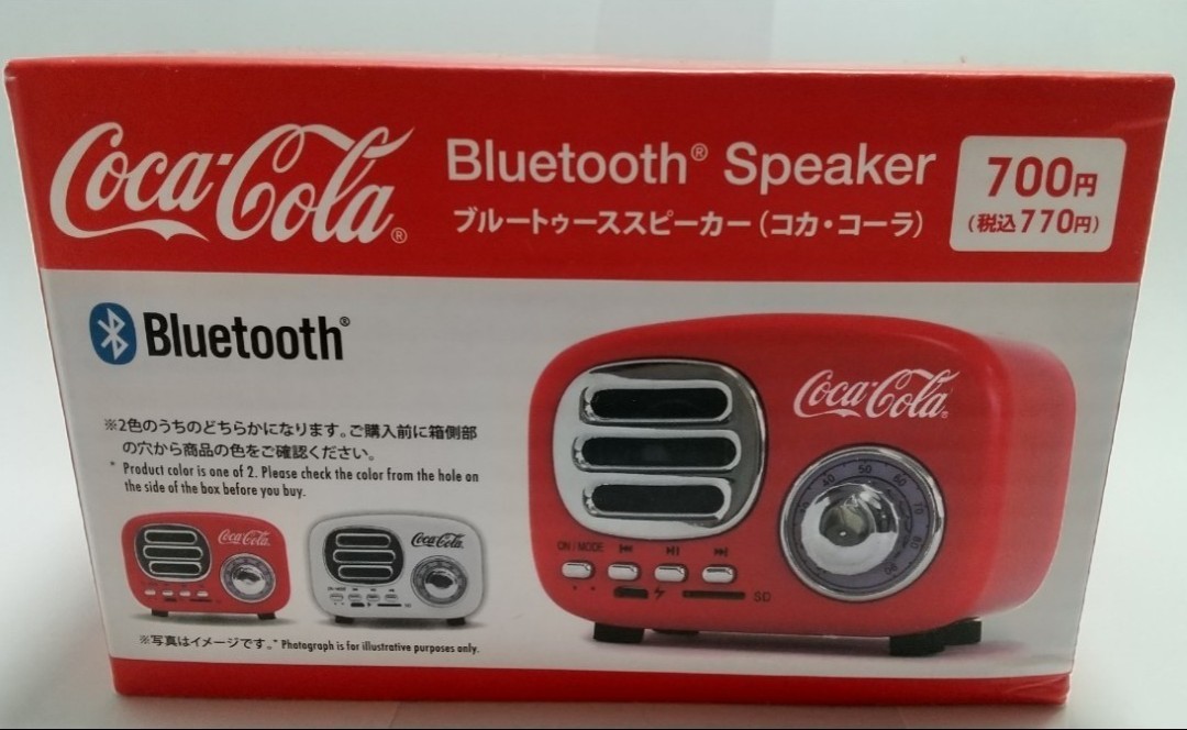 コカコーラ スピーカー ダイソー 白 Bluetooth - スピーカー・ウーファー