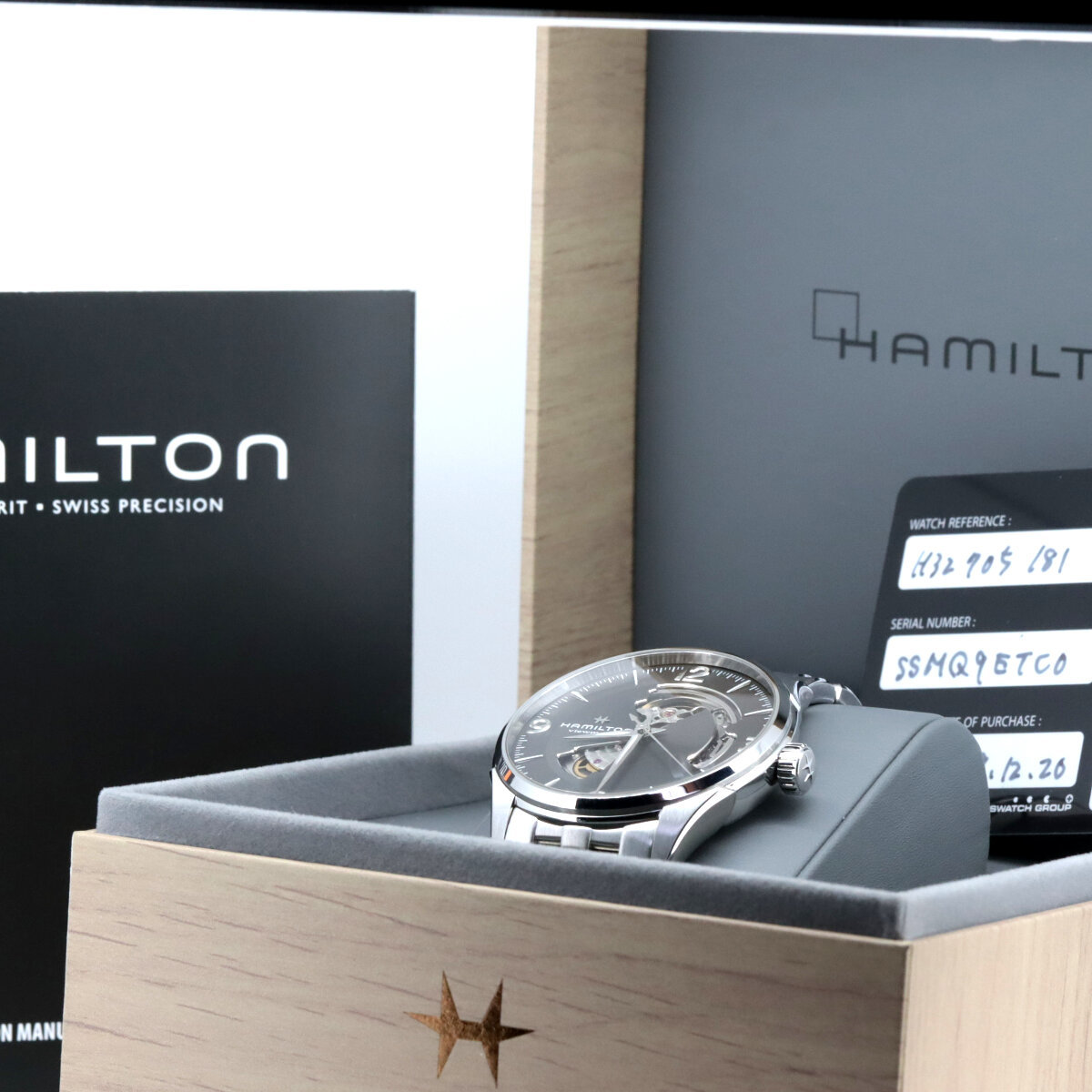 ハミルトン ジャズマスター H327050 メンズ 腕時計 グレー 自動巻き 質屋出品_画像7