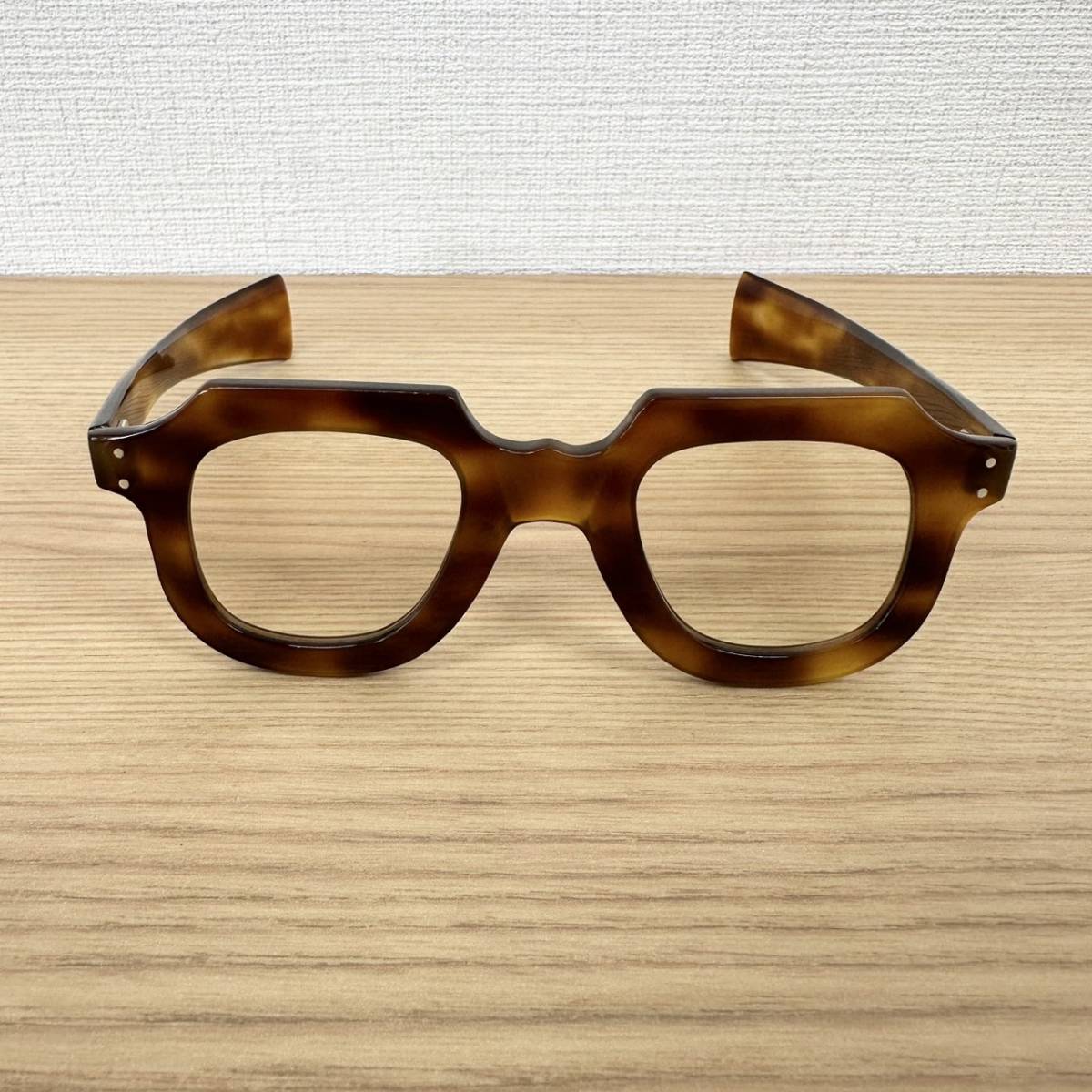 フレンチヴィンテージ 40s ガーゴイル 眼鏡 メガネ ビンテージ french vintage べっ甲 レンズ入り ブラウン_画像5