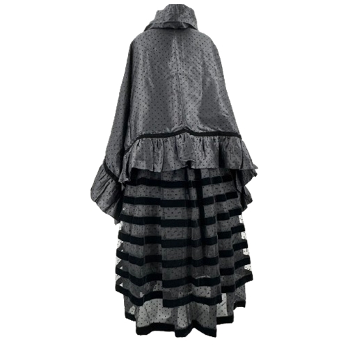 ESCADA エスカーダ couture クチュール パーティードレス ドレス 羽織り インナー 保存袋 ブラック サイズ40 ナイロン レーヨン シルクの画像2