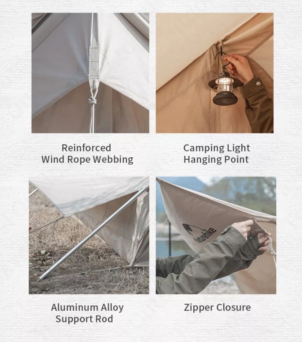 日本未発売 naturehike コットンA型テント Extend4 8 新品 日本未発売 naturehike コットンA型テント Extend4 8 新品