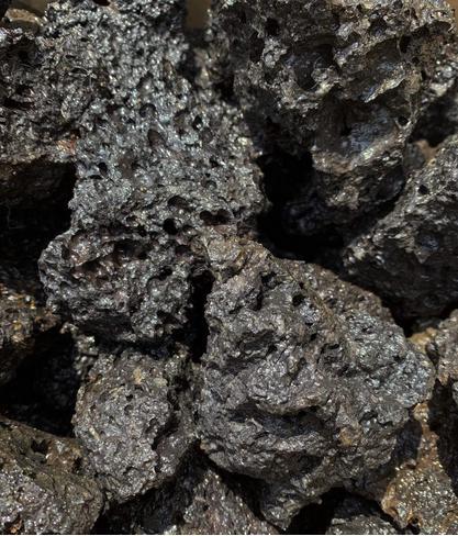 富士山 溶岩石(高濾過) 3キロ 50-80㎜ 黒 水槽 レイアウト 石 飾り 岩 アクアリウム コケリウム ビオトープ パルダリウム _画像4