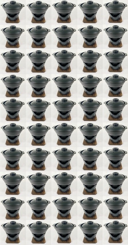 ★和心懐石いろり鍋コンロ付セット１人用５０個陶器製新品