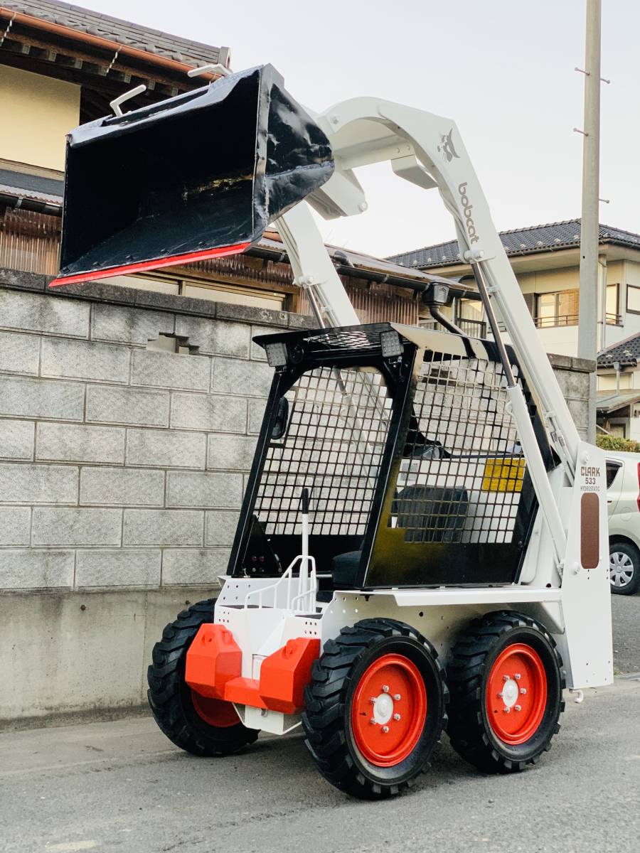 TCM BOBCAT ボブキャット 533 762時間 スキッドステアローダー ミニホイールローダー ショベルローダー 外部油圧取り出し口(前/後ろ 4WD _画像6